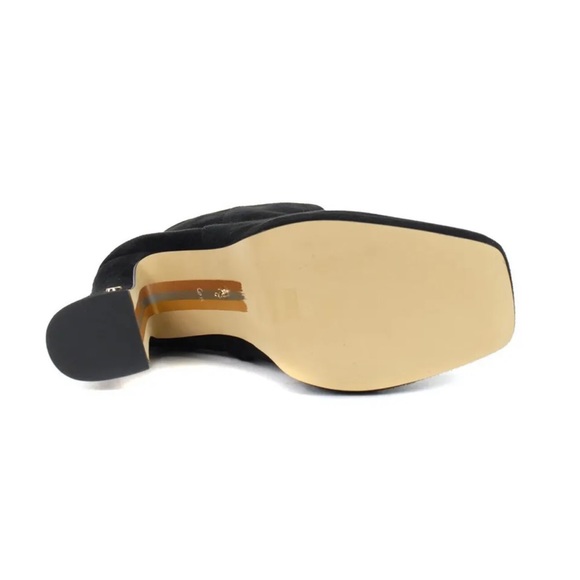 Jaye Black Suede Heeled Booties Sam Edelman - Picture 4 of 4